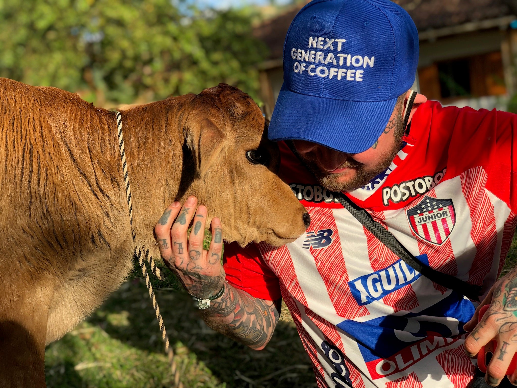 Begegnung mit Tieren auf der Kaffeefinca in Kolumbien Vera Richartz und Cofitur